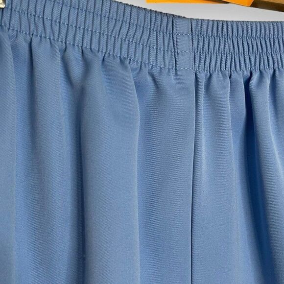 Alfred Dunner Pull On Pants Women's 10 Petite Light Blue Pockets Retro Business - Picture 8 of 13